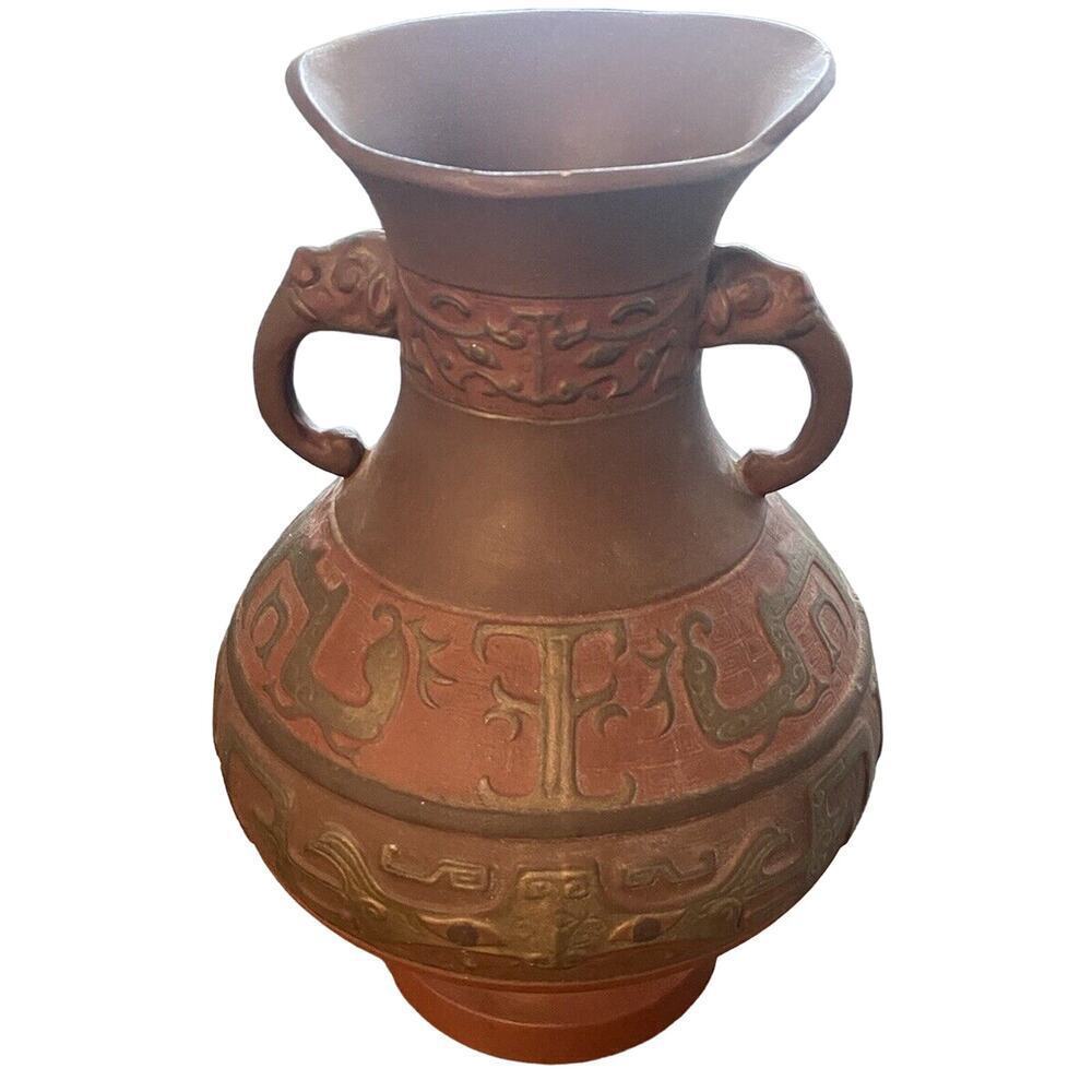Terra Cotta Chinese Urn Rare Find